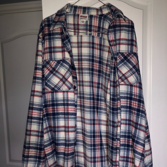 Guess originals men’s flannel over-shirt. - Picture 2 of 2